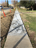 434 Madison new sidewalk and concrete drying