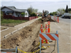 205 E Houston trench digging