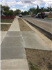 New sidewalk and drive area
