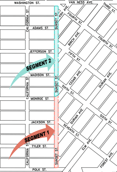 SunsetStreetConstructionZone
